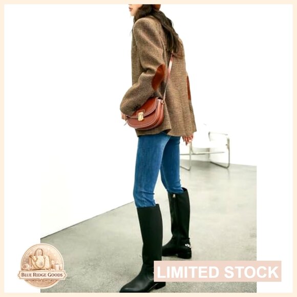 Wool Blend Blazer Classic Plaid Business Casual Work Coat Elegant Retro - Picture 6 of 7